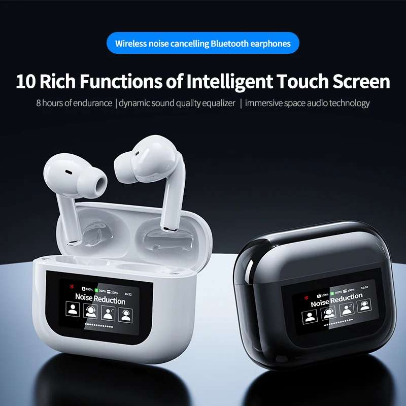 A9 Pro AirPods – HiFi Sound, Touch Control & Long Battery 🎧