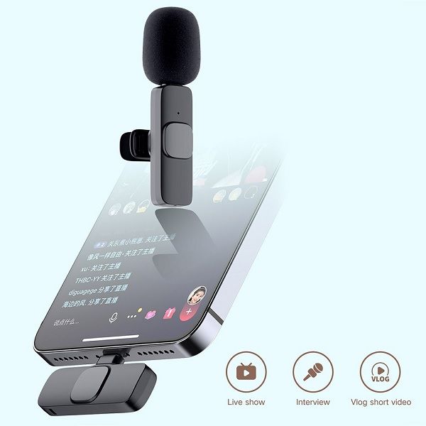 K8 Wireless Mic – Crystal Clear Sound & Plug & Play 🎤