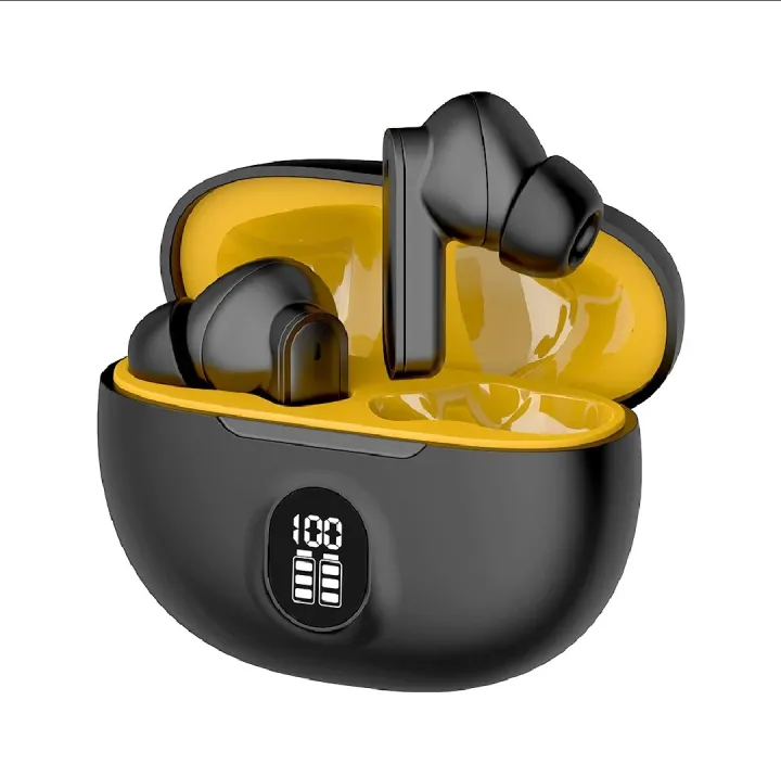 Stereo TWS Earbuds – LED Display, ENC Noise Cancel & HiFi Sound 🎧