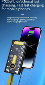 66W Fast Charge Power Bank – 20000mAh High-Speed Portable Charger 🔋