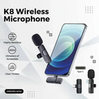 K8 Wireless Mic – Crystal Clear Sound & Plug & Play 🎤