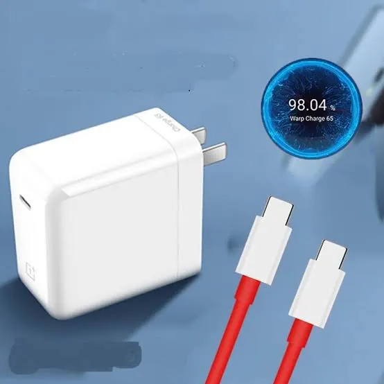 OnePlus 65W Warp Charger – Fast Charge with Type-C Cable ⚡