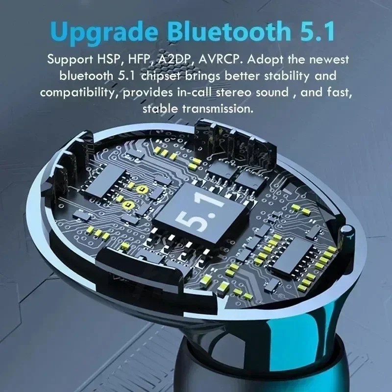 M10 Wireless Earbuds – Deep Bass, Power Bank & Gaming Sound 🎧