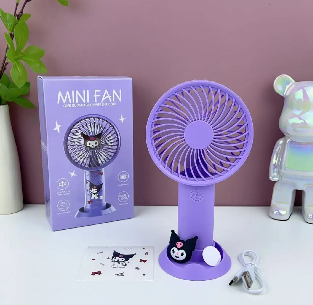 Portable Mini USB Rechargeable Fan | 2-in-1 Handheld & Desk Fan
