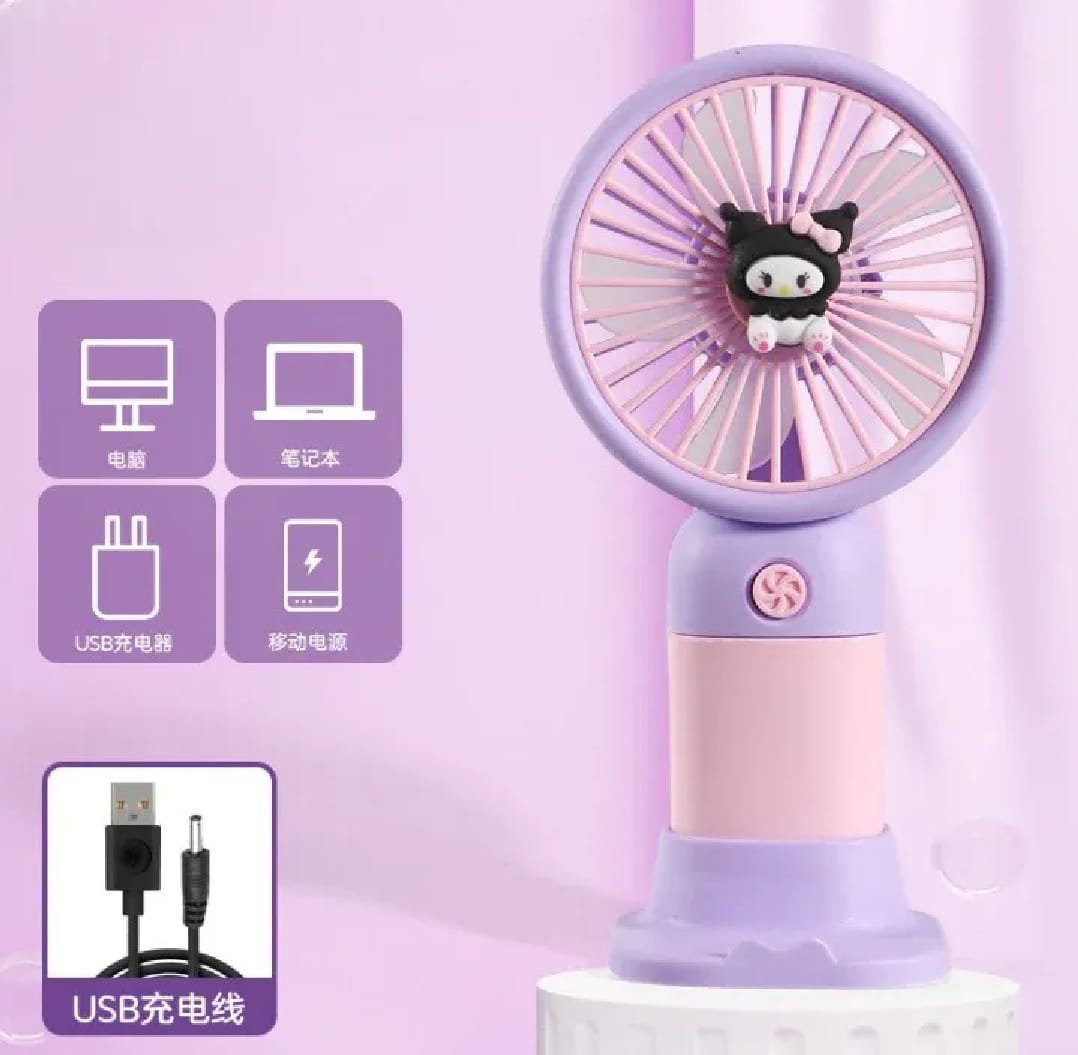 Portable Mini USB Rechargeable Fan | 2-in-1 Handheld & Desk Fan