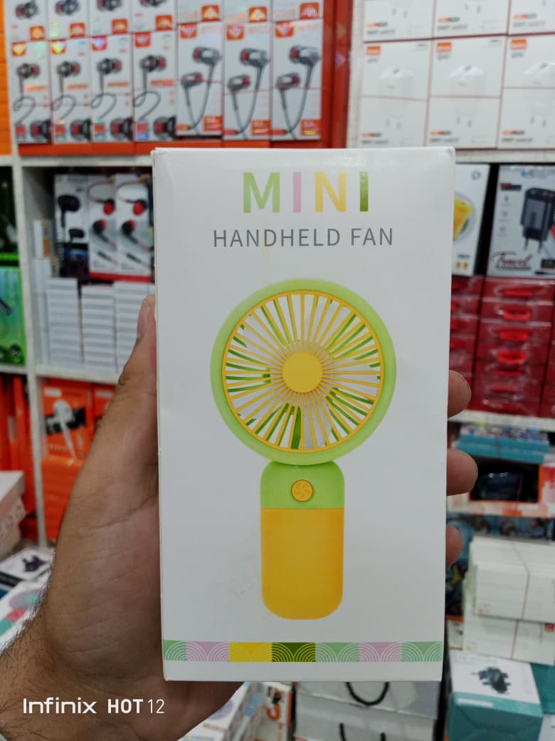 Portable Mini USB Rechargeable Fan | 2-in-1 Handheld & Desk Fan