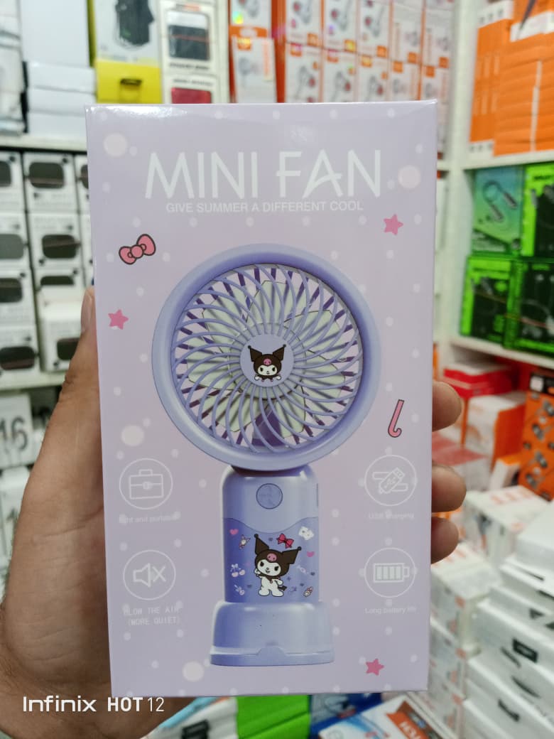 Portable Mini USB Rechargeable Fan | 2-in-1 Handheld & Desk Fan